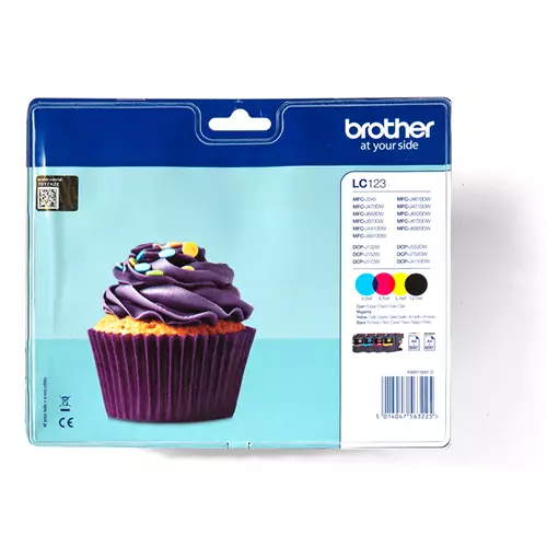 Brother LC-123VALBP ink cartridge 4 pc(s) Original Black Cyan Magenta Yellow