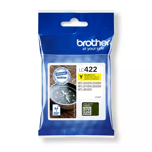 Brother LC-422Y ink cartridge 1 pc(s) Original Yellow