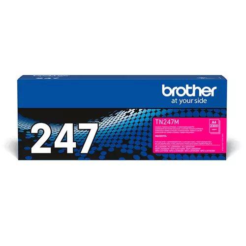 Brother TN-247M. Colour toner page yield: 2300 pages Printing colours: Magenta Quantity per pack: 1 pc(s)