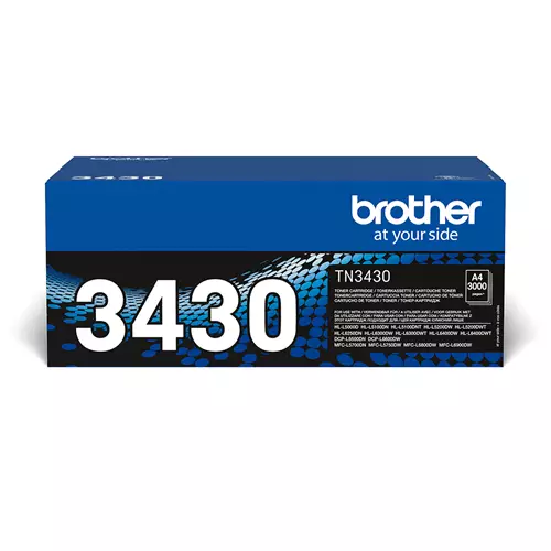 Brother TN-3430. Black toner page yield: 3000 pages Printing colours: Black Quantity per pack: 1 pc(s)