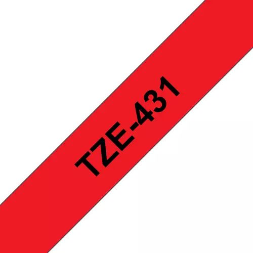 Brother TZE-431 Black on red TZe Philippines 5 year(s) Brother P-Touch GL-H105 PT-1000 1010 1080 1090 1280 1290 2030 2470 2730 7100 9700 9800
