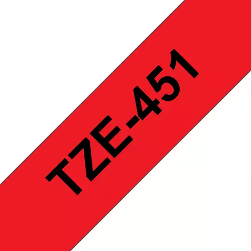 Photos - Other Consumables Brother TZE-451 label-making tape Black on red TZ TZE451 