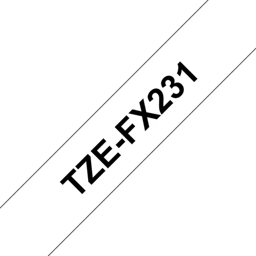 Brother TZE-FX231 Black on white TZ White Thermal transfer Paper Philippines