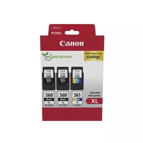 Canon 3712C009 ink cartridge 3 pc(s) Original High (XL) Yield Black Cyan Magenta Yellow