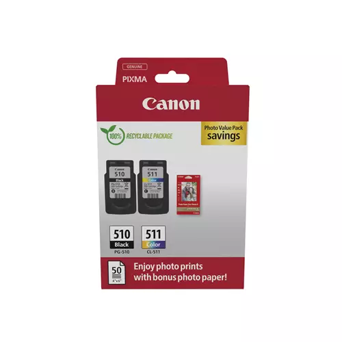 Canon 2970B017 ink cartridge 2 pc(s) Original Black Cyan Magenta Yellow