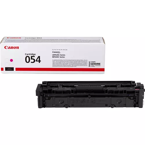 Canon 054 Toner Cartridge Magenta. Colour toner page yield: 1200 pages Printing colours: Magenta Quantity per pack: 1 pc(s)
