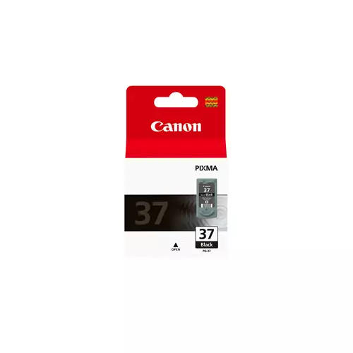 Canon PG-37BK Black Ink Cartridge. Black ink type: Pigment-based ink Printing colours: Black Quantity per pack: 1 pc(s)