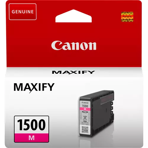 Canon PGI-1500M Magenta Ink Cartridge. Colour ink type: Pigment-based ink Colour ink volume: 4.5 ml Printing colours: Magenta