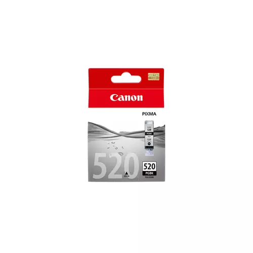 Canon PGI-520BK Black Ink Cartridge. Colour ink type: Dye-based ink Printing colours: Photo black Quantity per pack: 1 pc(s) Black ink page yield: 341 pages