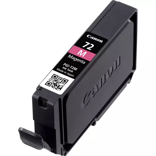 Canon PGI-72M Magenta Ink Cartridge. Colour ink type: Dye-based ink Cartridge capacity: Standard Yield Colour ink page yield: 710 pages Printing colours: Photo magenta Quantity per pack: 1 pc(s)
