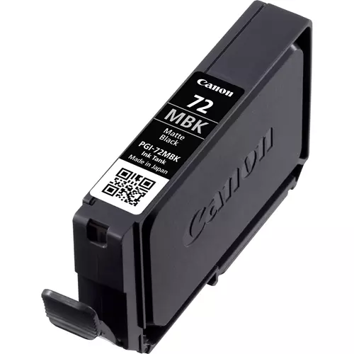 Canon PGI-72MBK Matte Black Ink Cartridge. Colour ink type: Dye-based ink Cartridge capacity: Standard Yield Printing colours: Matte black Quantity per pack: 1 pc(s) Black ink page yield: 1640 pages