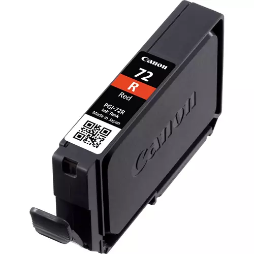 Canon PGI-72R Red Ink Cartridge. Colour ink type: Pigment-based ink Cartridge capacity: Standard Yield Colour ink page yield: 1045 pages Printing colours: Red Quantity per pack: 1 pc(s)