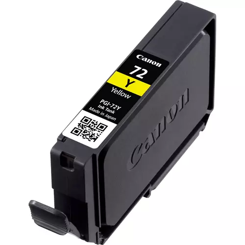 Canon PGI-72Y Yellow Ink Cartridge. Colour ink type: Pigment-based ink Cartridge capacity: Standard Yield Colour ink page yield: 377 pages Printing colours: Yellow Quantity per pack: 1 pc(s)