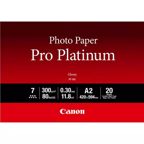 Carta fotografica canon pro platinum pt-101 a2 - 20 fogli