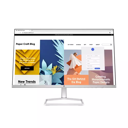HP Series 5 23.8 inch FHD White Monitor - 524sw