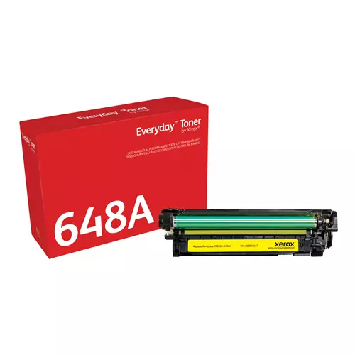 Everyday Yellow Toner by Xerox compatible with HP 648A (CE262A) Standard capacity