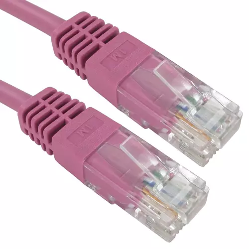 Cables Direct URT-610P networking cable Pink 10 m Cat5e U/UTP (UTP)