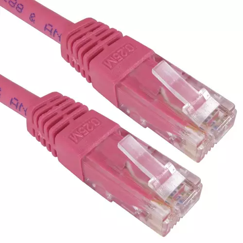 Cables Direct ERT-610P networking cable Pink 10 m Cat6 U/UTP (UTP)