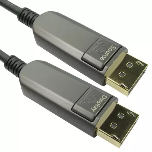 Photos - Cable (video, audio, USB) Cables Direct AOCDP-010 DisplayPort cable 10 m Black Grey 