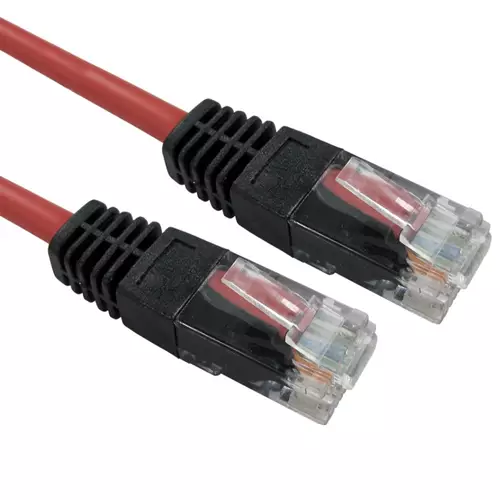 Cables Direct XXURT-610R networking cable Red 10 m Cat5e U/UTP (UTP)