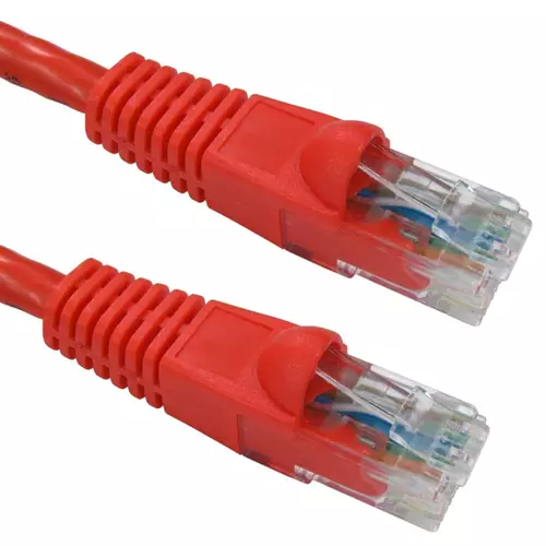 Cables Direct B6-510R networking cable Red 10 m Cat6 U/UTP (UTP)
