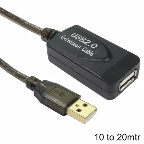 Cables Direct Cable Repeater USB cable USB 2.0 12 m USB A 0.48 Gbit/s White