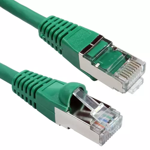 Cables Direct Cat6a 15m networking cable Green S/FTP (S-STP)
