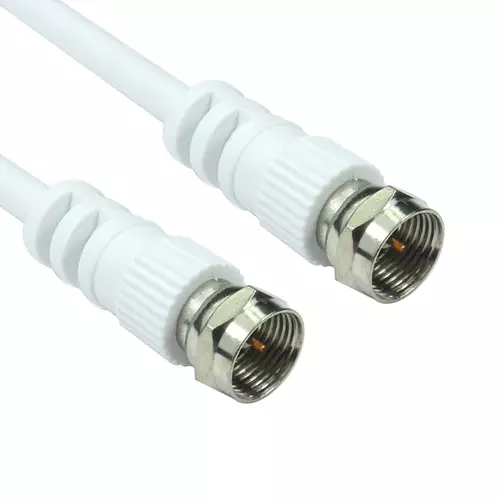 Cables Direct 2FW-15 coaxial cable 15 m F-type White