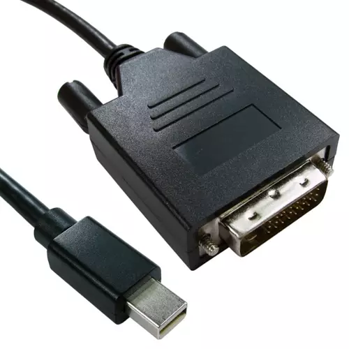 Cables Direct Mini DisplayPort - DVI 1m DVI-D Black