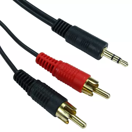 Cables Direct 2TR-320 audio cable 20 m 3.5mm 2 x RCA Black