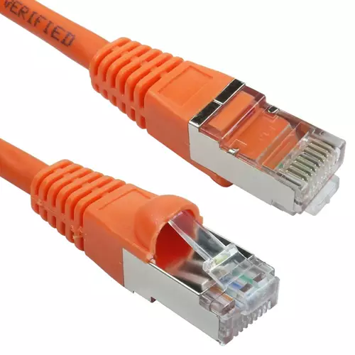 Cables Direct S/FTP CAT6A 20m networking cable Orange S/FTP (S-STP)