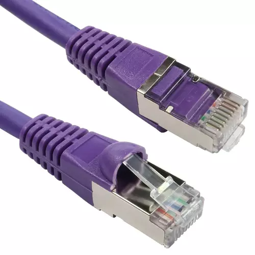 Cables Direct Cat6a 20m networking cable Violet S/FTP (S-STP)