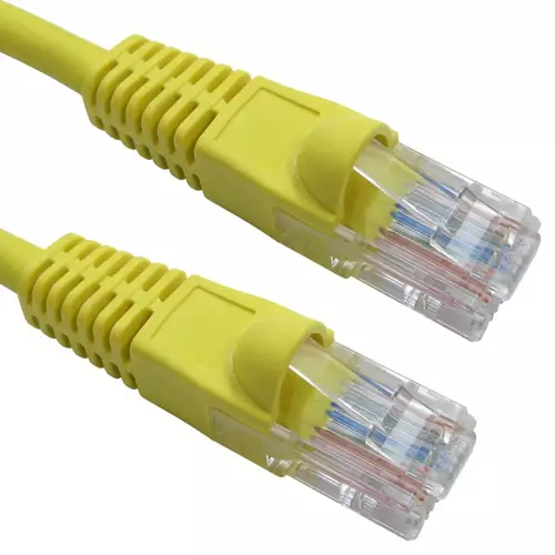 Cables Direct Cat5e 20m networking cable Yellow U/UTP (UTP)