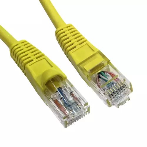 Cables Direct Cat6 20m networking cable Yellow U/UTP (UTP)