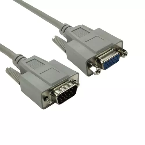 Cables Direct VGA Extension VGA cable 2 m VGA (D-Sub) Grey