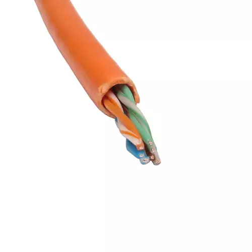 Cables Direct 305m Cat5e networking cable Orange U/UTP (UTP)