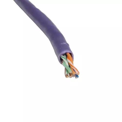 Cables Direct 305m Cat5e networking cable Violet U/UTP (UTP)