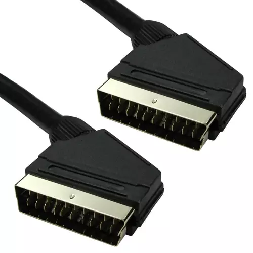 Cables Direct 2SSP-03 SCART cable 3 m SCART (21-pin) Black
