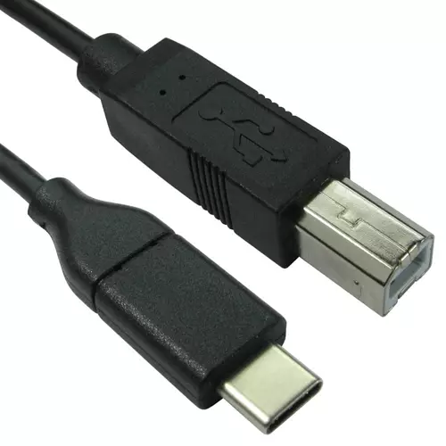 Cables Direct USB3C-873 USB cable USB 2.0 3 m USB C USB B Black