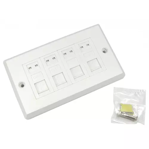 Cables Direct UT-8804 wall plate/switch cover White