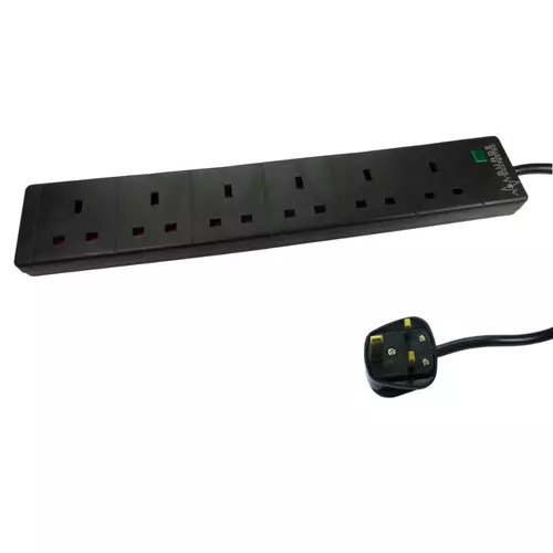 CDL 5M 6 WAY UK+SURGE BLACK
