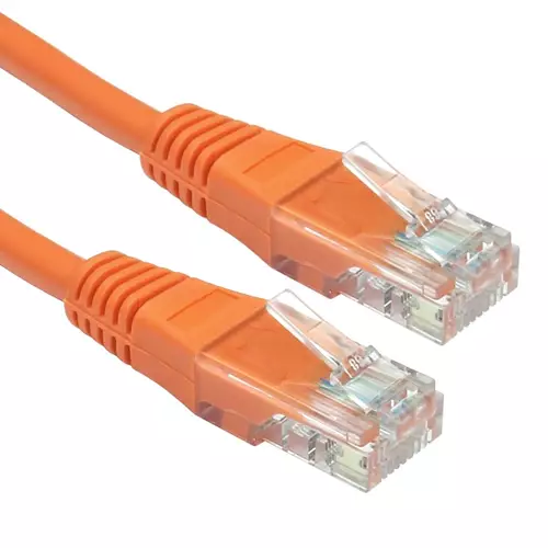 Cables Direct 5m Cat5e networking cable Orange U/UTP (UTP)