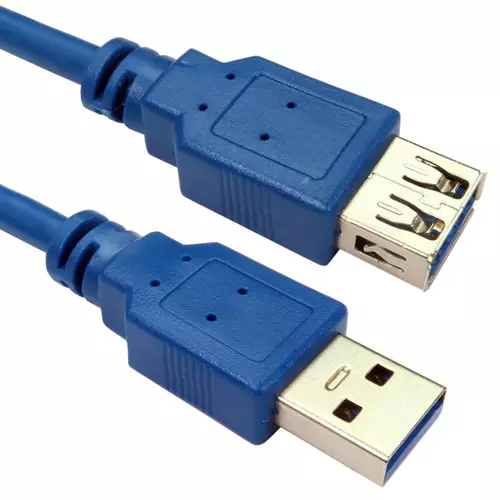 CDL 5mtr USB 3.0 A M - A F Blue