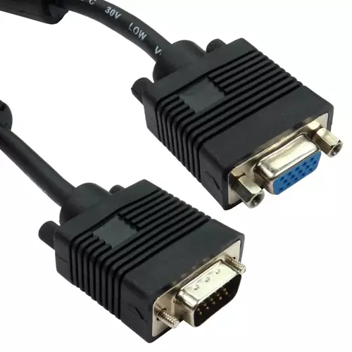 Cables Direct SVGA - SVGA M/F 7m VGA cable VGA (D-Sub) Black