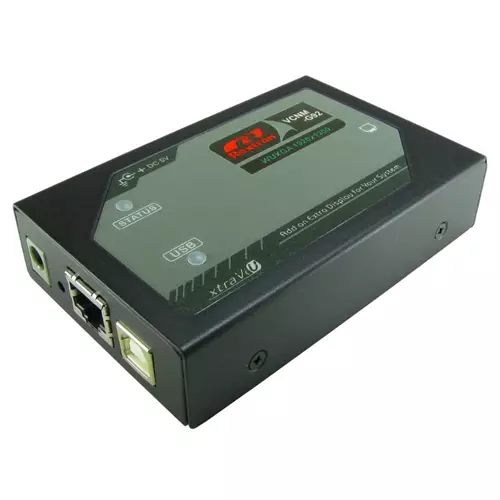 Cables Direct USB2-HDMILAN AV extender AV transmitter & receiver Black