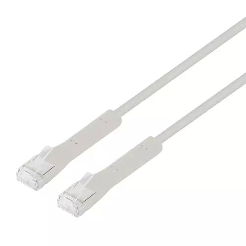 Photos - Cable (video, audio, USB) INTELLINET Network Flexiboot Slim Patch Cable Cat6A 1.5m Grey Copper F/FTP LSOH / LSZH RJ45 Class EA with 10G and 500 MHz Ul 