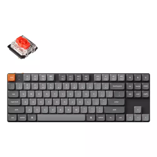 Keychron K1 Max keyboard Universal USB + RF Wireless + Bluetooth QWERTY UK English Black