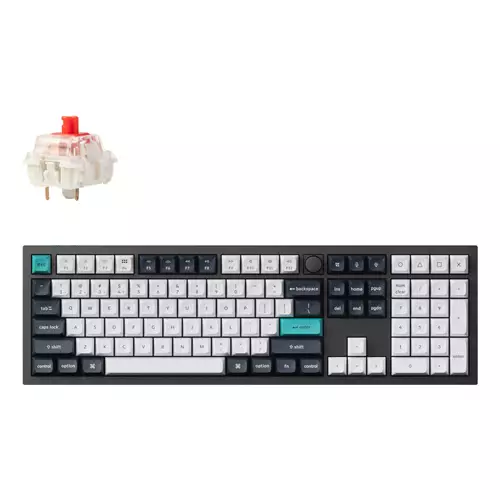 Keychron Q6 Max keyboard Universal USB + RF Wireless + Bluetooth QWERTY UK English Black White