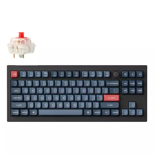 Keychron V3 Max keyboard Universal USB + RF Wireless + Bluetooth QWERTY UK English Black Grey