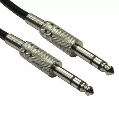 Cables Direct 4635-100NK audio cable 10 m 6.35mm Black Silver